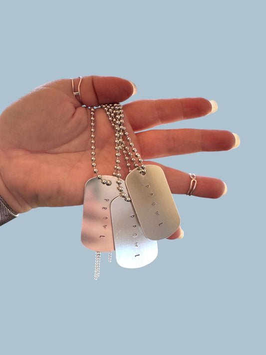 Alternative dog tags for lion plush